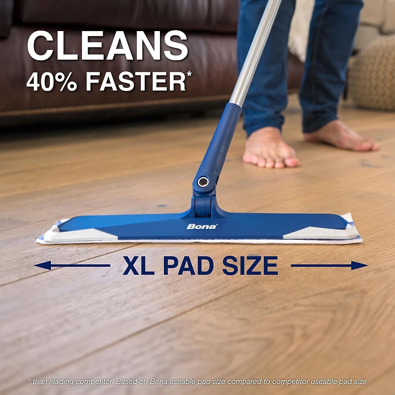 Bona Hardwood Floor Disposable Wet Cleaning Pads, 12 Count, Quick and Easy Cleaning
