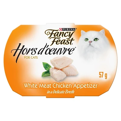 Fancy Feast Hors d'Oeuvre Amuse-Gueule au Blanc de Poulet Nourriture pour Chats 57g 57 g