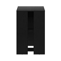Hillsdale Cedar Falls Bureau d'étude en bois avec 2 casiers, chêne noir