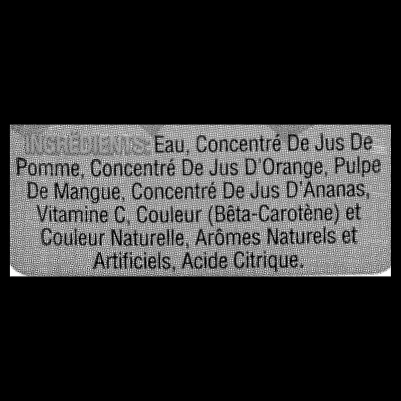jus de fruits mélangés 100 % Tropical Fruit de Rubicon sans sucre ajouté