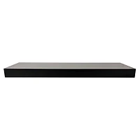 Hometrends 18 inch Black Floating Shelves - 2 PC Set