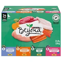 Beyond Sans Grains Pâté Assortiment 4 Saveurs, Nourriture Humide pour Chats 85 g x 24 85 g x 24