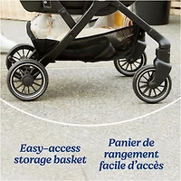 Graco GoMax Compact Stroller Frame | Accepts All Graco Infant Car Seats | Backpack Style Lightweight Travel Stroller Frame