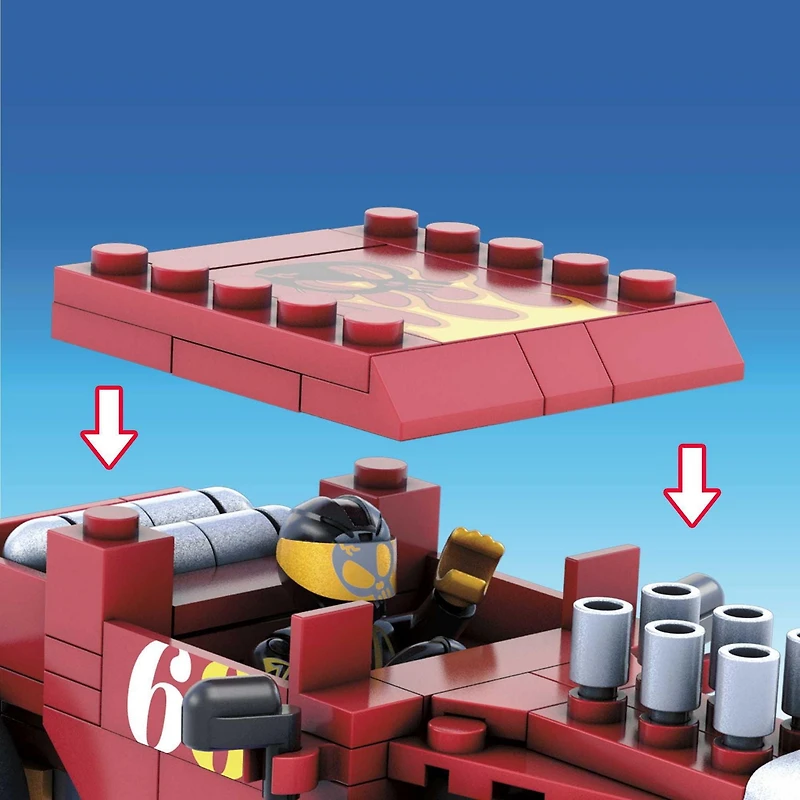 Hot Wheels Mega Construx Bone Shaker - 118 Blocs