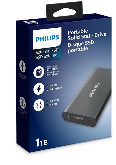 Philips SSD externe Ultra Speed 1 To Philips SSD externe 1 To