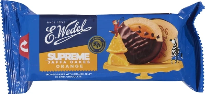 Wedel Supreme Jaffa Cakes Orange in Dark Chocolate, 147g