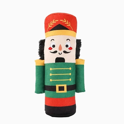 Hugsmart Nutcracker Plush Dog Toy - Fuzzy, Squeaky, for Small & Medium Dogs