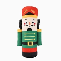 Hugsmart Nutcracker Plush Dog Toy - Fuzzy, Squeaky, for Small & Medium Dogs