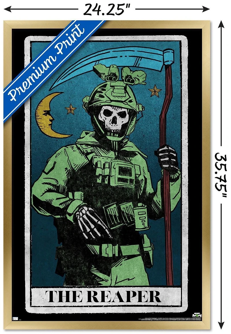 Call of Duty: Modern Warfare 2 - Ghost Tarot Card Wall Poster, 22.375" x 34"