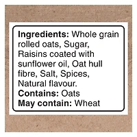 Quaker Gruau instantané Teneur élevée en fibres Raisins secs et épices 344 g.