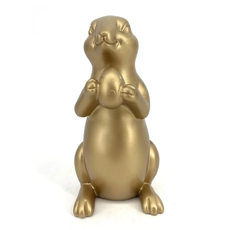Gold Resin Bunny