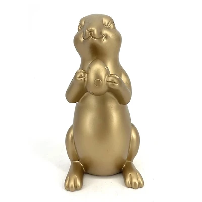 Gold Resin Bunny