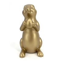 Gold Resin Bunny