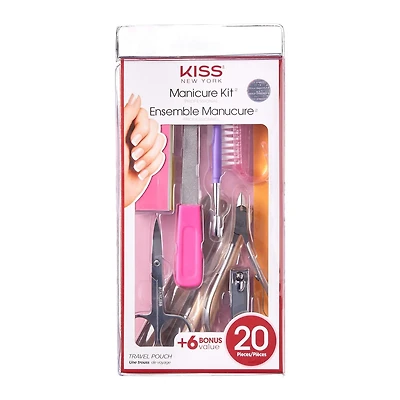 KISS Trousse de manucure - Professionnelle - 20 pièces