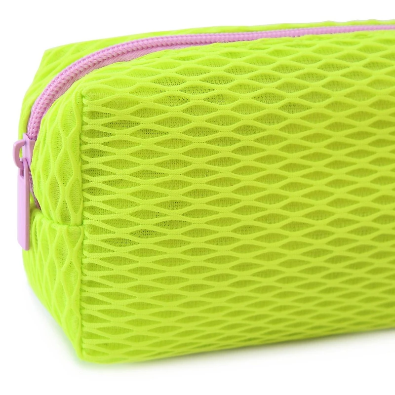 Pen+Gear Athleisure Mesh Pencil Pouch in Neon Yellow