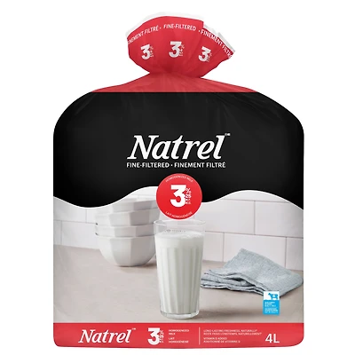 Lait finement filtré 3,25 % Natrel 4 l