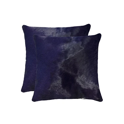 COUSSINS TORINO EN PEAU DE VACHE 18"X18" 2 PQT