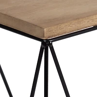 hometrends Balma Wood and Metal Wall Shelf, 18"W x 8"H x 4.5"D