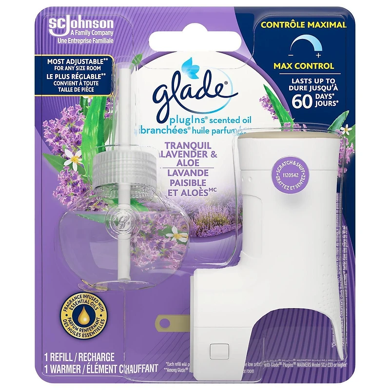 Glade Plugins® Air Freshener Oil Refill, Tranquil Lavender & Aloe
