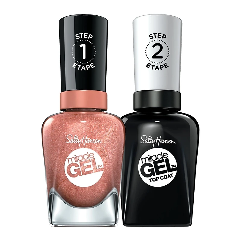 Sally Hansen - Vernis à ongles Miracle Gel, Duo Pack