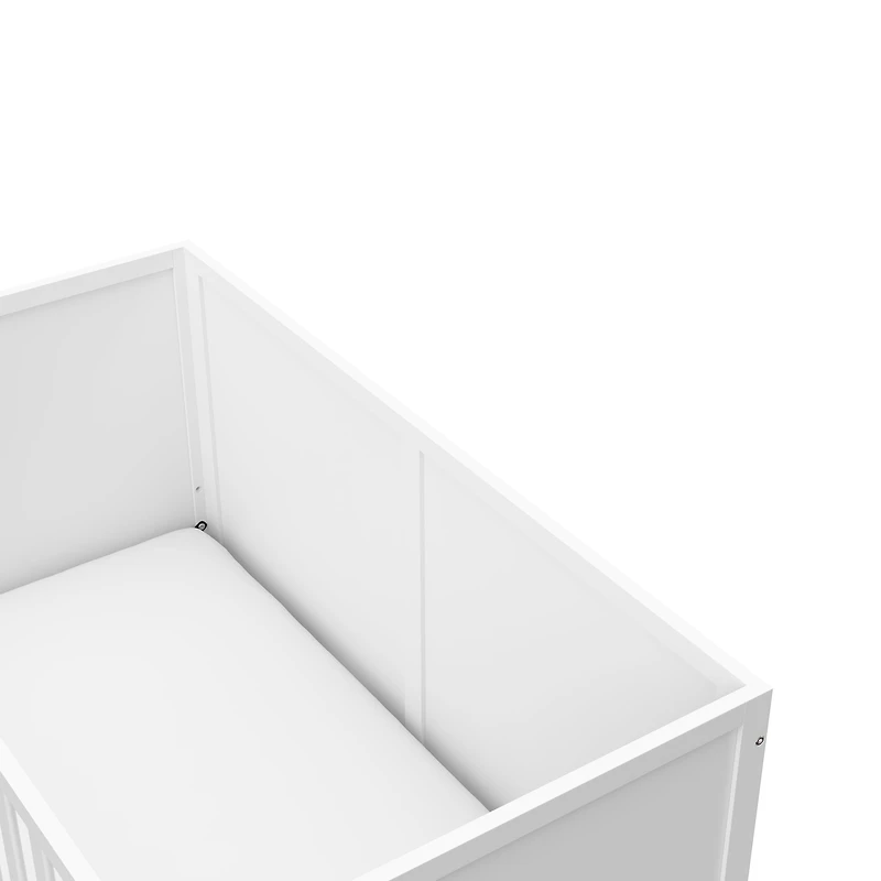 Graco Theo 3-in-1 Convertible Baby Crib, White