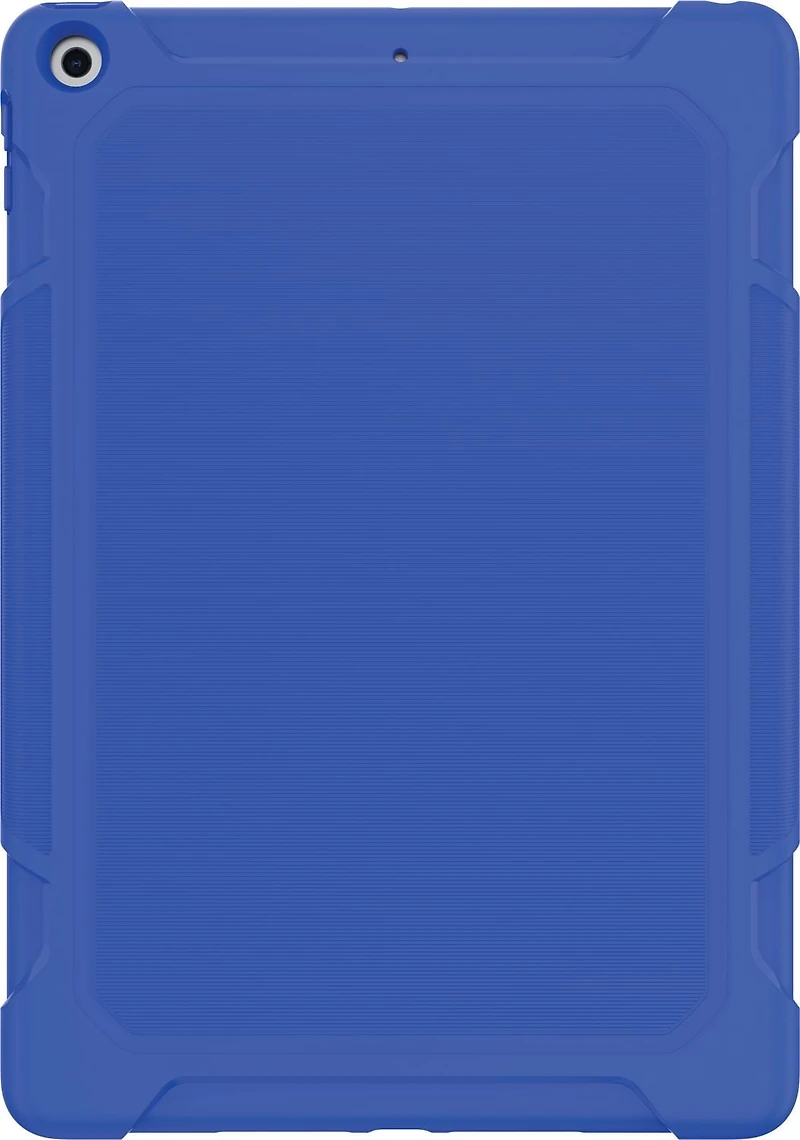 Slim Rugged Gel Case for iPad 10.2 inch- Black & Blue, Drop tested to 4 ft