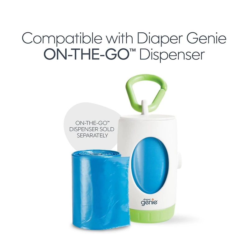 Recharge de sac à couches portable Diaper Genie 25 sacs