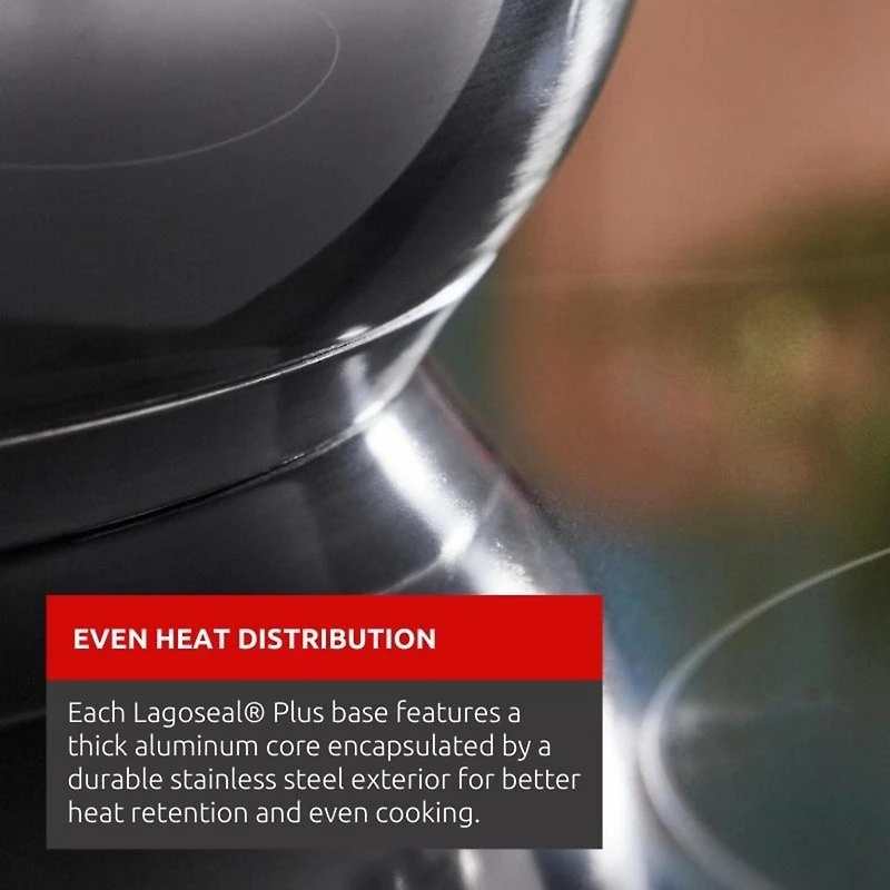 Lagostina Sfiziosa acier inoxydable Batterie de cuisine Cookware, 13 pièces, compatible avec l'induction