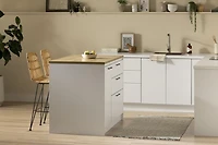 Southshore Myro Îlot de cuisine avec porte et tiroirs