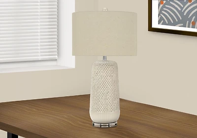 Monarch Specialties  Luminaire, 31"h, Lampe De Table, Crème, Tons Beige., Contemporain