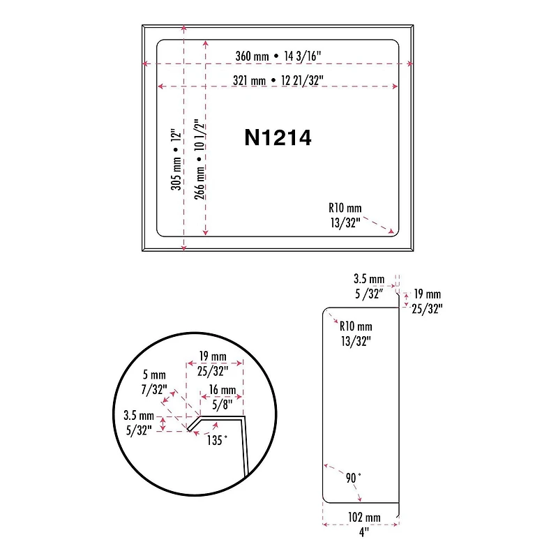 The akuaplus® wall mount shower niche 12 in. x in