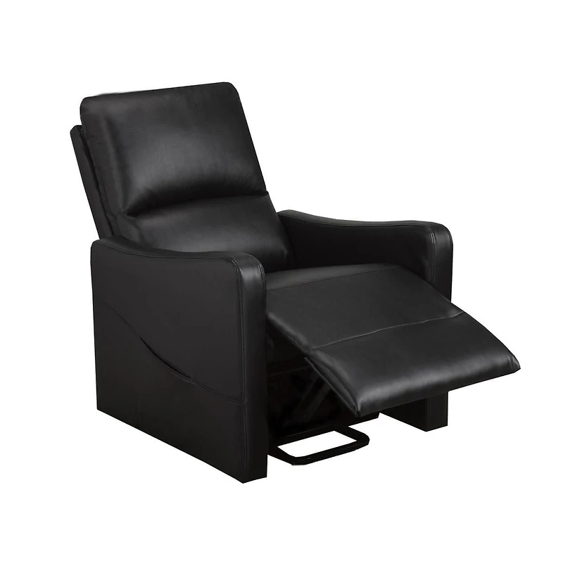 Reclinable chaise Ariel, Noir