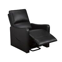 Reclinable chaise Ariel, Noir