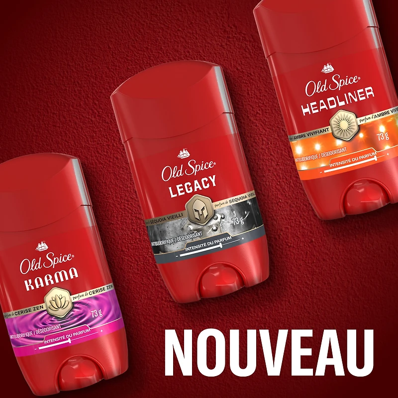Old Spice Collection Rouge – Invisible en bâton Legacy – 73 g – 12 unités
