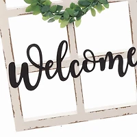 ENSEIGNE MURALE EN BOIS BIENVENUE