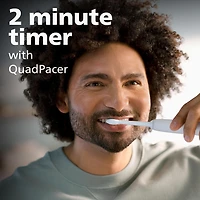 Brosse à dents électrique Philips Sonicare 2300, brosse à dents électrique rechargeable, blanche et noire Sonicare 2 pk