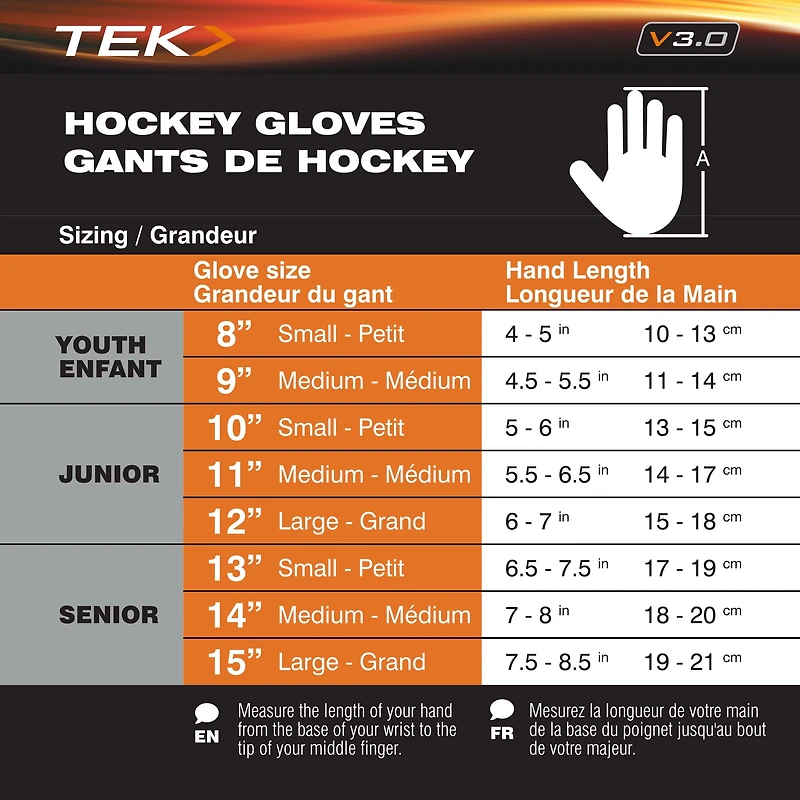 V5.0 Powertek Hockey Gloves 14''