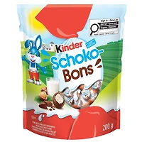 Kinder Schokobons, Fine Milk Chocolate Pieces with a Milky and Hazelnut Filling, Easter Treats for Kids