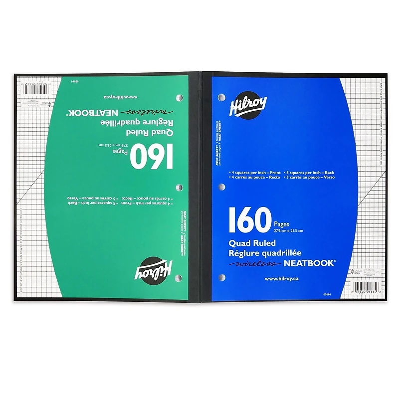 Hilroy Cahier quadrillé Neatbook, cahier Cahier Neatbook quadrillé