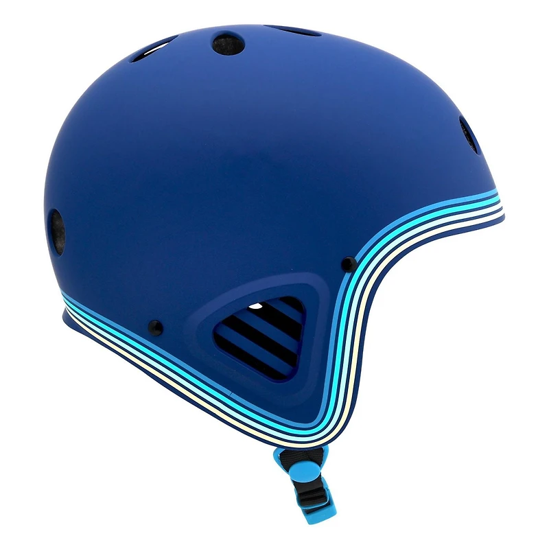 Krash Youth Full Speed Pin Stripe Blue Helmet