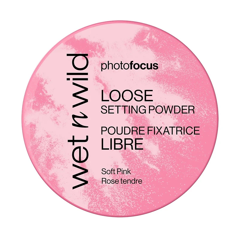Photo Focus Loose Setting Powder - Soft Pink, Radiant setting powder