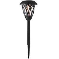 Mainstays 8 Lumen Solar Outdoor Lattice Pathway Lights, Black (1-Pack), MS 1PK 8L SOLAR PATH LIGHT