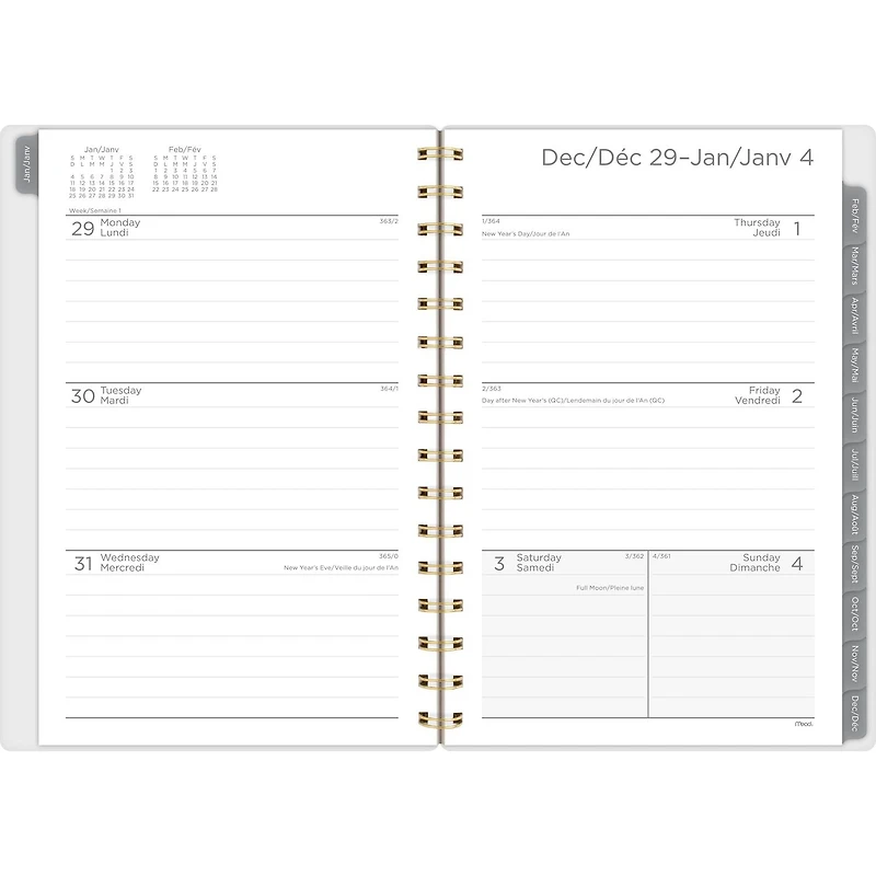 2026 Mead® Glacier Grey Small Weekly Planner, Planner