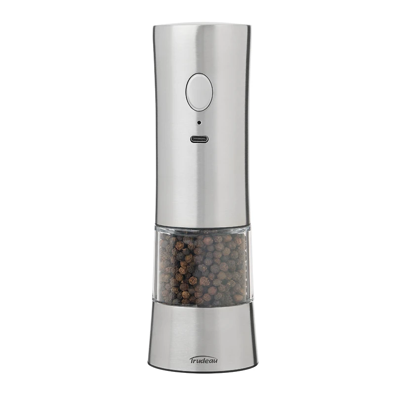 Trudeau EVO USB Rechargeable SS Pepper or Salt Mill  - Unfilled