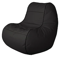 Fauteuil poire imperméable Gouchee Home ChillyBean noir – Tissu polyester Oxford durable avec doublure en PVC, rembourré de billes de polystyrène, adapté aux adultes et aux adolescents