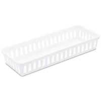 Sterilite White Slim Storage Tray