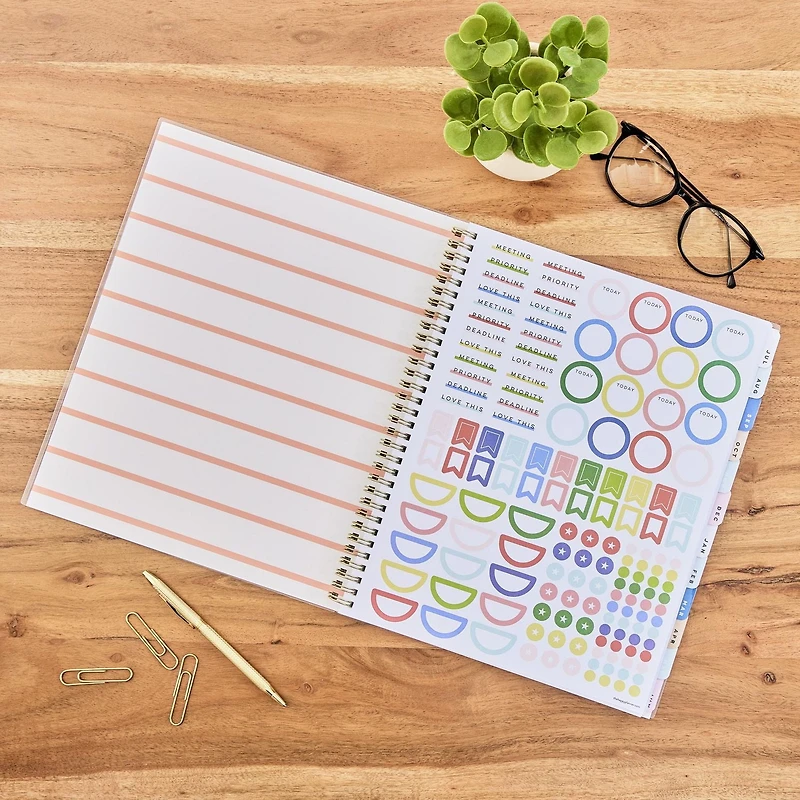 Organized by Happy Planner 12-Month Planner, Big- 10 x 12, Flower Market