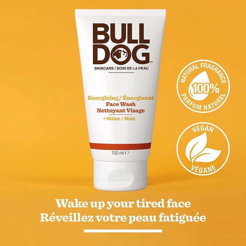Bulldog Energizing Face Wash, 150 mL