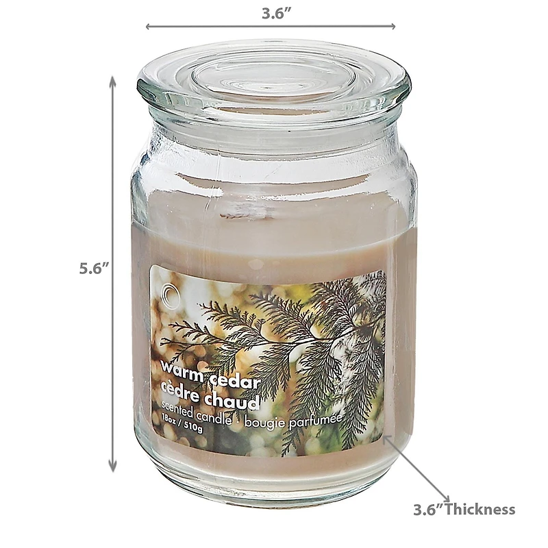 Bocage Parfumé De 18 Oz Avec Couvercle De Couvercle En Verre - Ensemble De 2