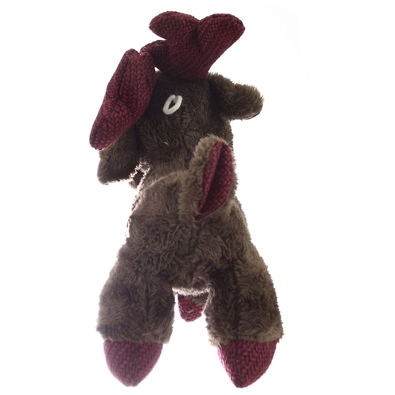 Holiday Time Squeaky Stuffed Dog Toy - Reindeer